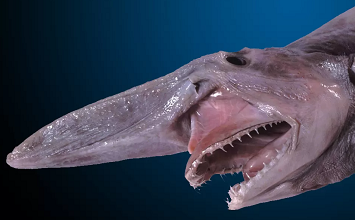 Goblin shark fish